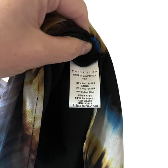 Trina Turk NWT Full Length Maxi Skirt Flowy Lettuce Hem Country Western Boho 8 - Picture 8 of 8